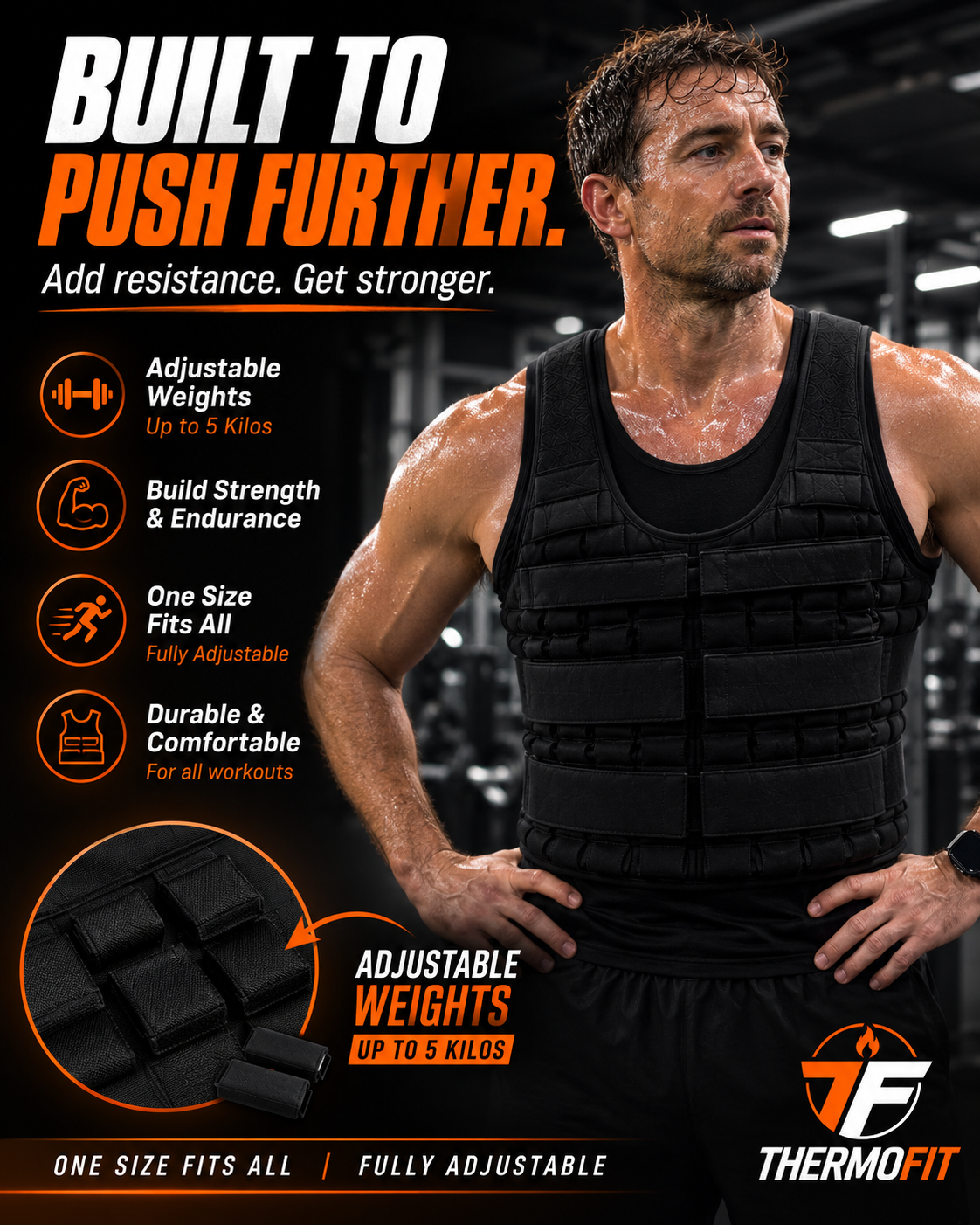 ThermoFit Adjustable Weighted Vest
